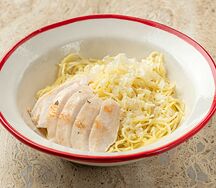 Спагеттини с куриным филе