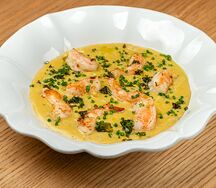 Ризотто с тыквой и креветками