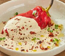 Печеный перец со страчателлой