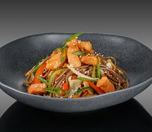 Соба с лососем