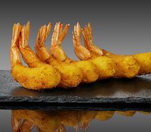 Креветки жареные в кляре