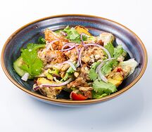 Салат с рваной свининой