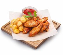 Крылышки жареные