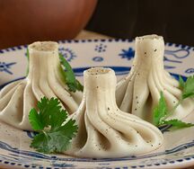 Хинкали с телятиной и свининой