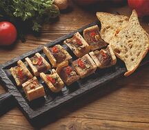 Мозговые кости с перчиком и свежим шоти