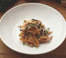 Пряные жареные вешенки с тархуном