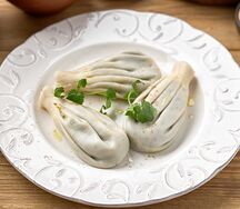 Хинкали с грибами