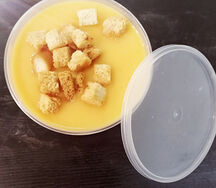 Суп-пюре Овощной с гренками