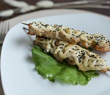 Шашлычок из курочки на шпажке