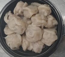 Пельмени с курицей ручной лепки