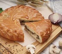 Пирог с картофелем и грибами (1 кг)