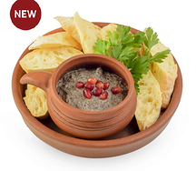 Икра грибная с хлебом пури