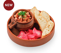 Лобио с беконом и капустой по-гурийски