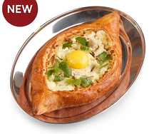 Хачапури по-аджарски чкмерули