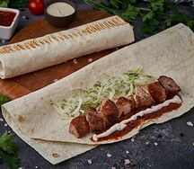 Шашлык из cвинoй шеи в лаваше