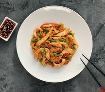 Удон с курицей