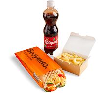 Комбо с сырной шаурмой