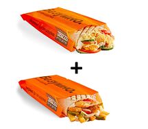 Комбо сырная и кавказская шаурма