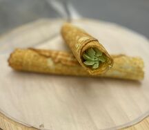 Вафельная трубочка с фисташковым кремом 60 гр