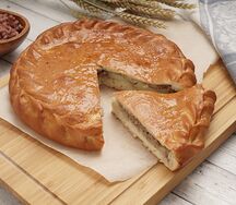 Пирог с картофелем и грибами