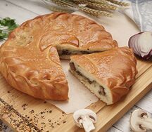 Пирог с картофелем и грибами 