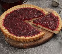 Пирог с брусникой 