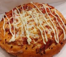 Пицца Домашняя с ветчиной на пышном тесте