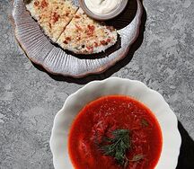 Борщ на копченом гусе