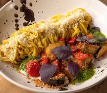 Спагетти со страчателлой