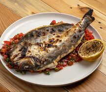 Сибас на углях