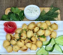 Жареные пельмени 