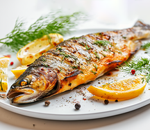 Форель жареная