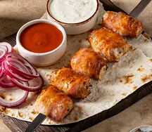 Свиная вырезка в беконе