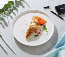 Блин с лососем