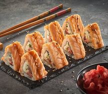 Запечённая пирамида с креветкой