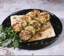 Кабачки, запечённые на углях