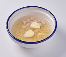 Куриный суп с дино лапшой