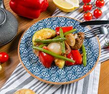 Таджин из индейки с овощами