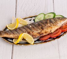 Сибас на углях