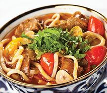 Лагман с говядиной