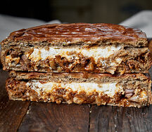 Пирог Строганов с грибами и говядиной