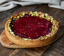 Яблочно-малиновый пирог