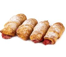 Рогалики с клубникой