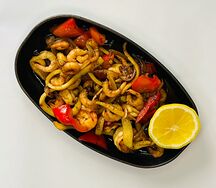 Сковородка с морепродуктами