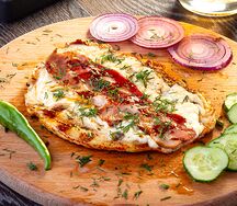 Филе куриной грудки с сыром и беконом