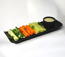 Овощные стики с соусом дорблю