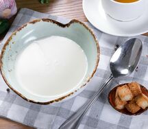 Крем-суп сырный с сухариками