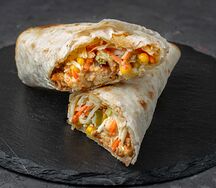 Мексиканская мини-шаурма с курицей