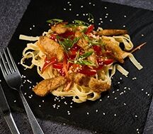 Удон с курицей