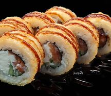 Жареные с лососем